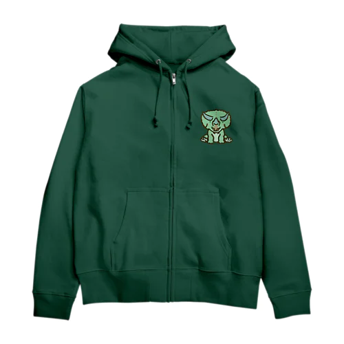 トリケラちゃん（お座り正面） Zip Hoodie