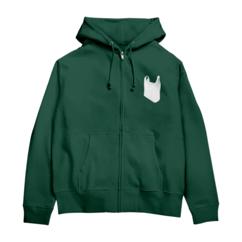 レジ袋 Zip Hoodie