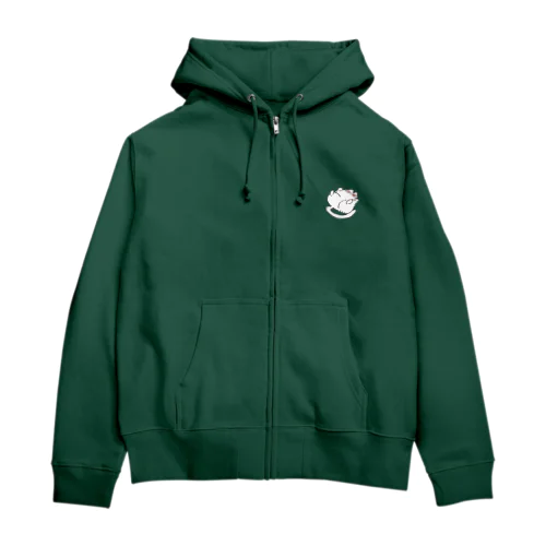 しろいけだま Zip Hoodie