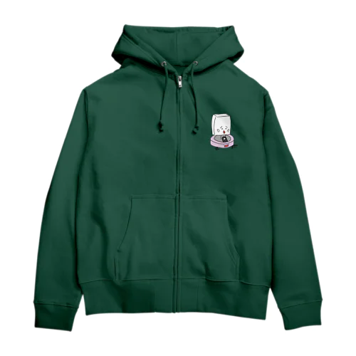 ロボット掃除機とおとうふくん Zip Hoodie