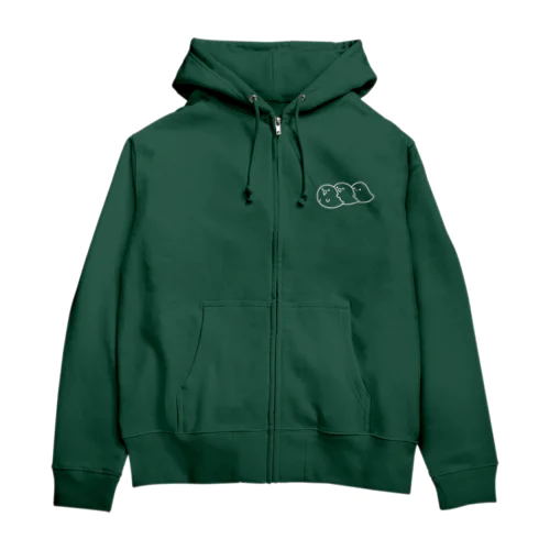 一列オバケ Zip Hoodie