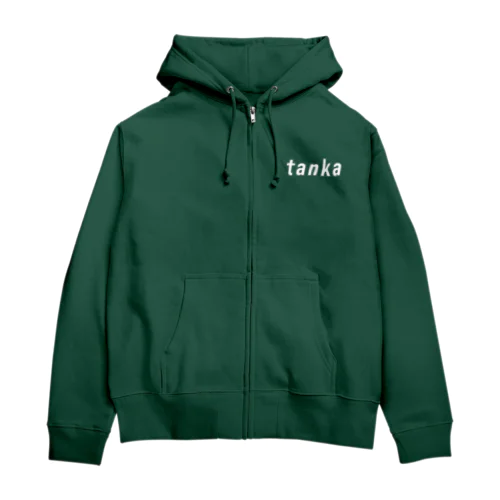 ロゴ風tanka Zip Hoodie