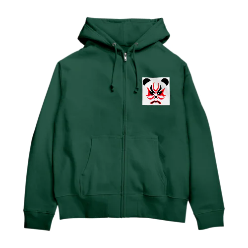 隈取りパンダ Zip Hoodie