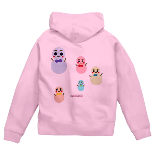 snowmen Zip Hoodie