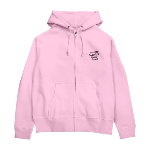 サメネコ Zip Hoodie