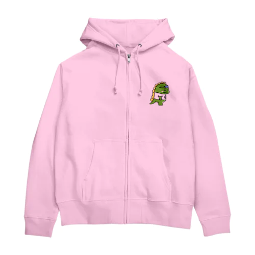 むびおジップパーカー(横向き) Zip Hoodie