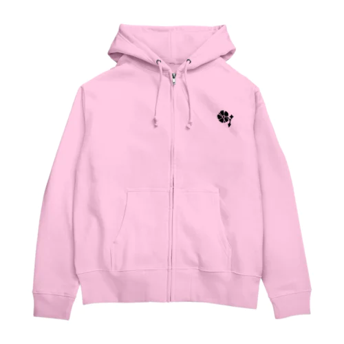 好きな色に染まれる家紋パーカー Zip Hoodie