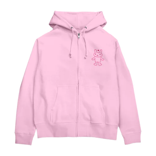 LOVELY♡RABBIT Zip Hoodie