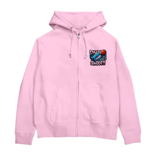 クジラ Zip Hoodie
