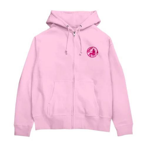 ダイバーラウンジ パーカー（ピンクロゴ） Zip Hoodie