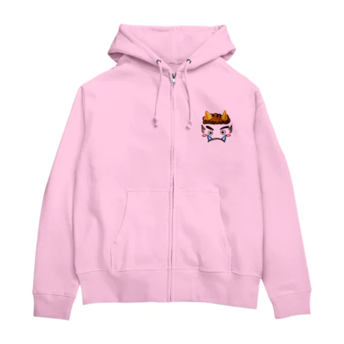 節分の鬼（豆まき用） Zip Hoodie