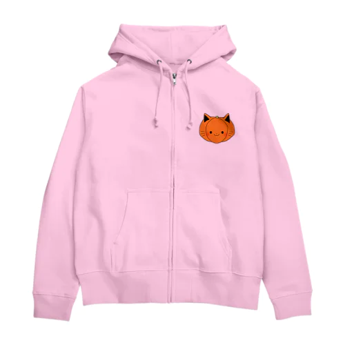 ねこカボチャ Zip Hoodie