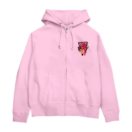 BLOOD BUNNY Zip Hoodie