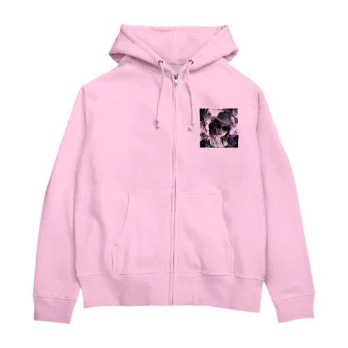 KarenAvatar front Zip Hoodie