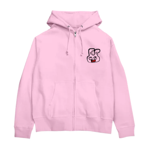 うさぎ（くび） Zip Hoodie