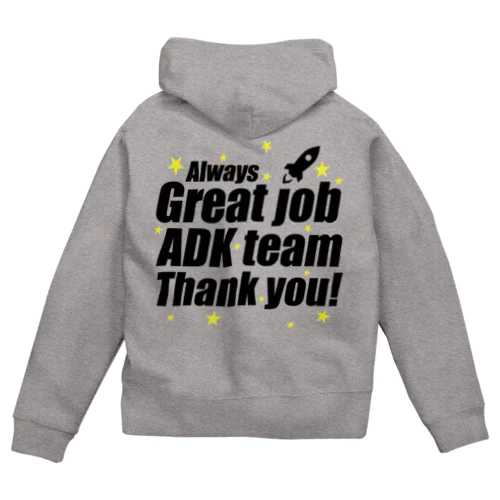 Great ADK team! ジップパーカー