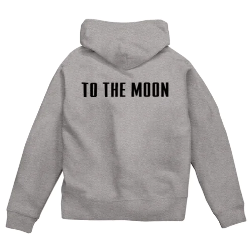 TO THE MOON Zip Hoodie