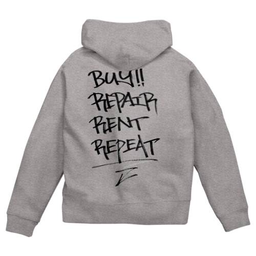 buy.repair.rent.repeat Zip Hoodie