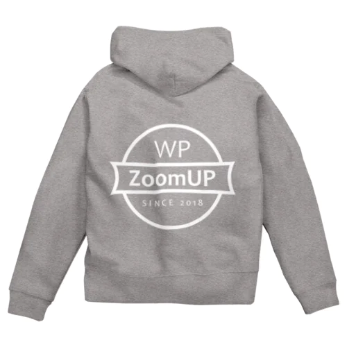 WP ZoomUP ビッグロゴ 背面 ジップパーカー