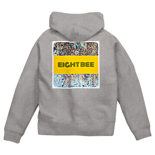 Ｅight bee ロゴ001 ジップパーカー