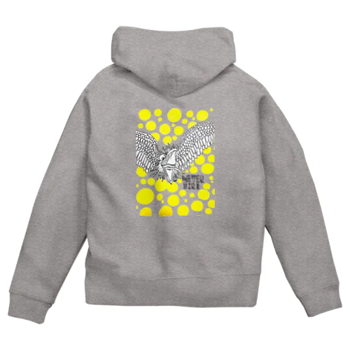 never bird Zip Hoodie