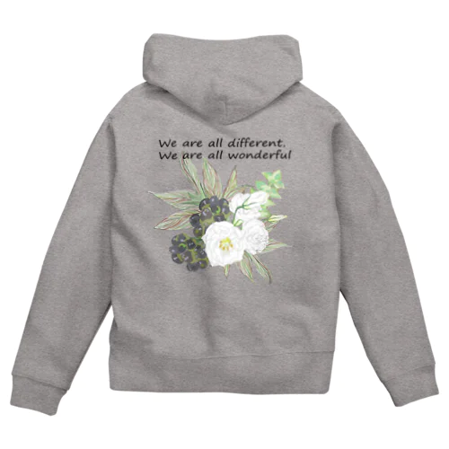 トルコキキョウ wonderful　ver. Zip Hoodie