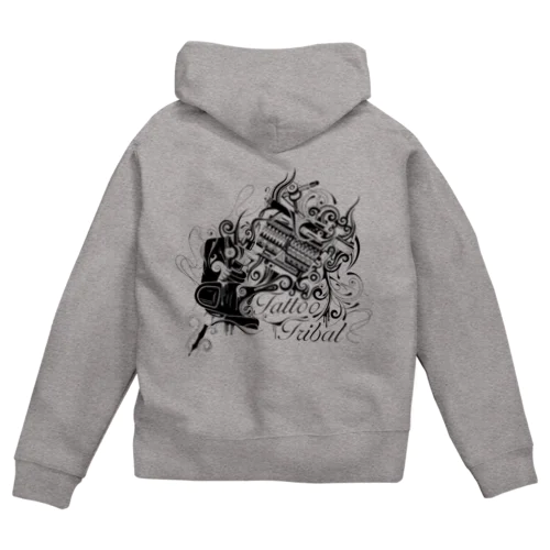 タトゥーマシントライバル Zip Hoodie