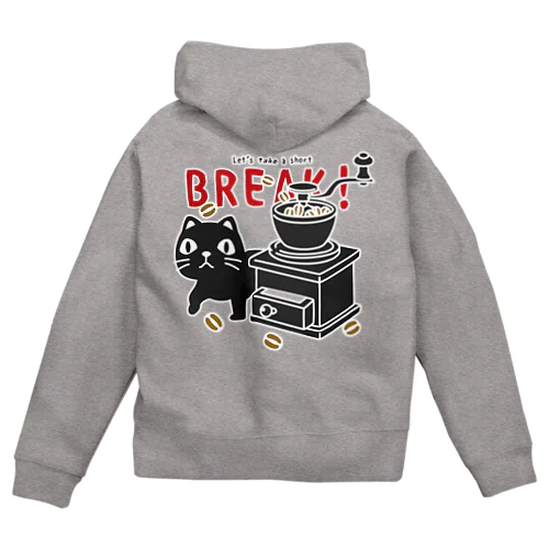 やみねこのコーヒーB Zip Hoodie