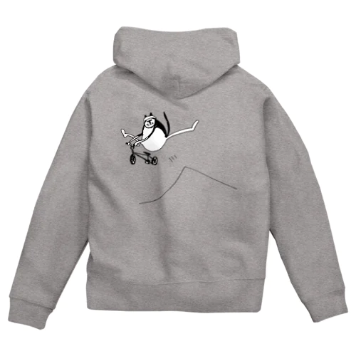 dirt jumper cat Zip Hoodie