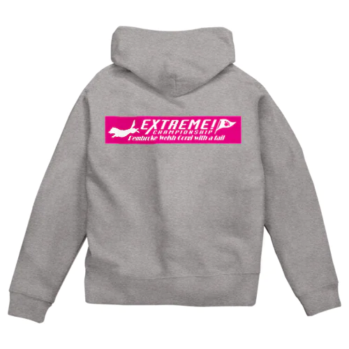 エクストリーム×ウェルシュコーギー・ペンブローク（しっぽつき） Zip Hoodie