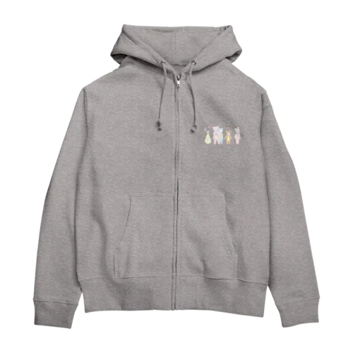 くまぐるみ星人 Zip Hoodie