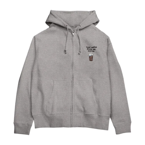 アイスコーヒー好き Zip Hoodie