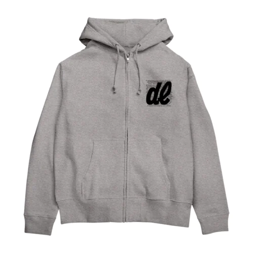 ㎗デシリットル大文字 Zip Hoodie