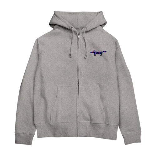 フォックス　ネオン Zip Hoodie