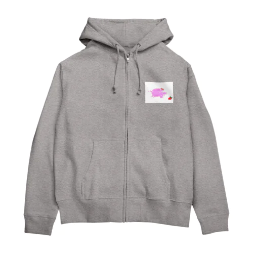 Zabutan（いちご） Zip Hoodie