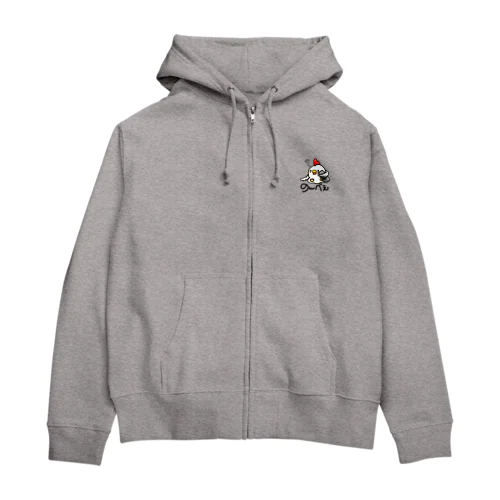 のんべぇにわとりさん！カラー Zip Hoodie