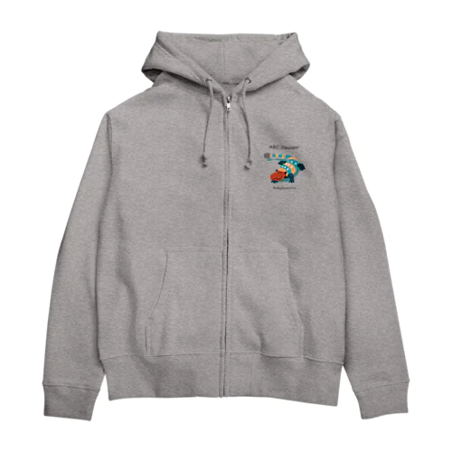 アンキロサウルス　ロゴあり Zip Hoodie