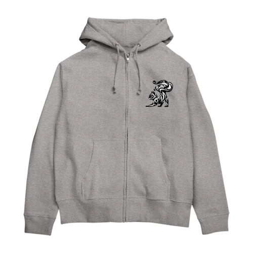 作猫アイテム Zip Hoodie