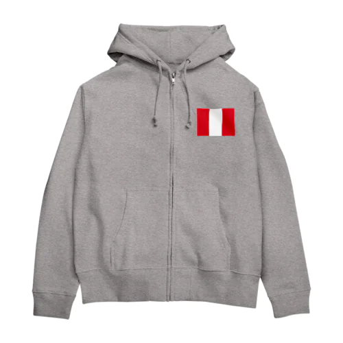 ペルーの国旗 Zip Hoodie