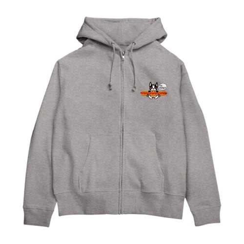 ホットドッグテリア Zip Hoodie