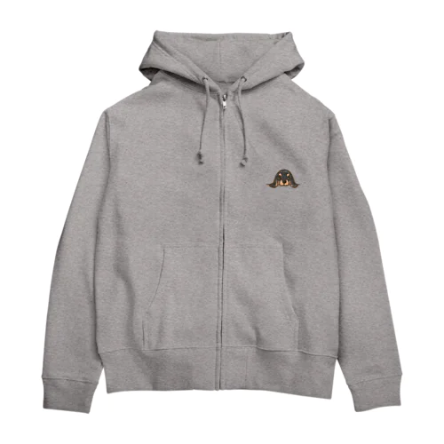 あごのせダックス（ブラタン） Zip Hoodie