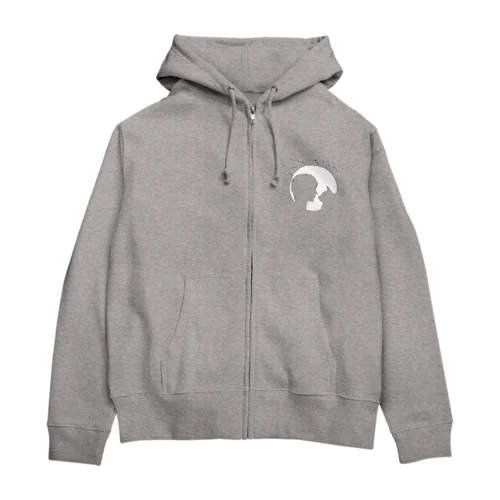 oshima white Zip Hoodie