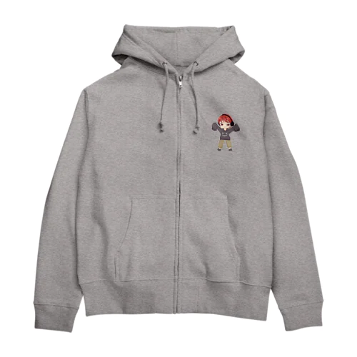 ひらめのグッズ！！((ミニキャラver)) Zip Hoodie