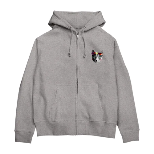 おめかしミミ Zip Hoodie