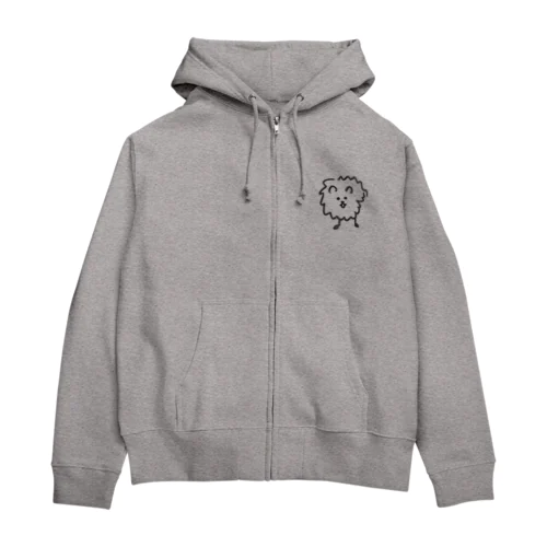 たわし犬 Zip Hoodie