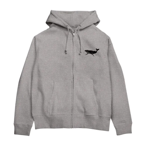 クジラくん。 Zip Hoodie