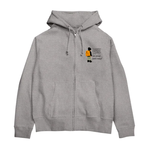 リュック少年 Zip Hoodie