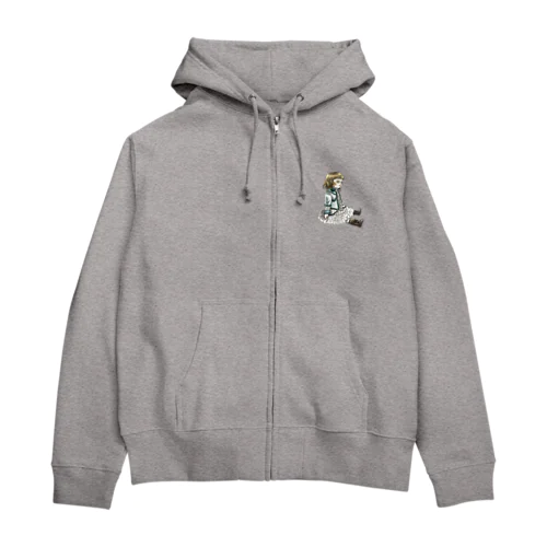 おすわりブリュ Zip Hoodie