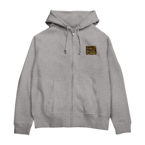 ヒョウ柄好きですが、何か Va.2 Zip Hoodie