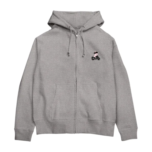 走る豚 Zip Hoodie